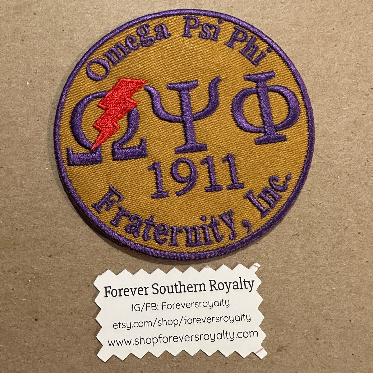 Omega Psi Phi circle patches Forever Southern Royalty