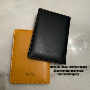 Alpha passport cover