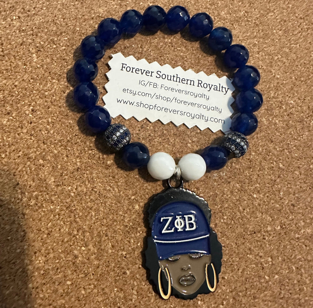 Blue lady bracelet.