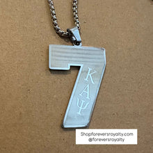 Load image into Gallery viewer, Silver Kappa Alpha Psi necklaces