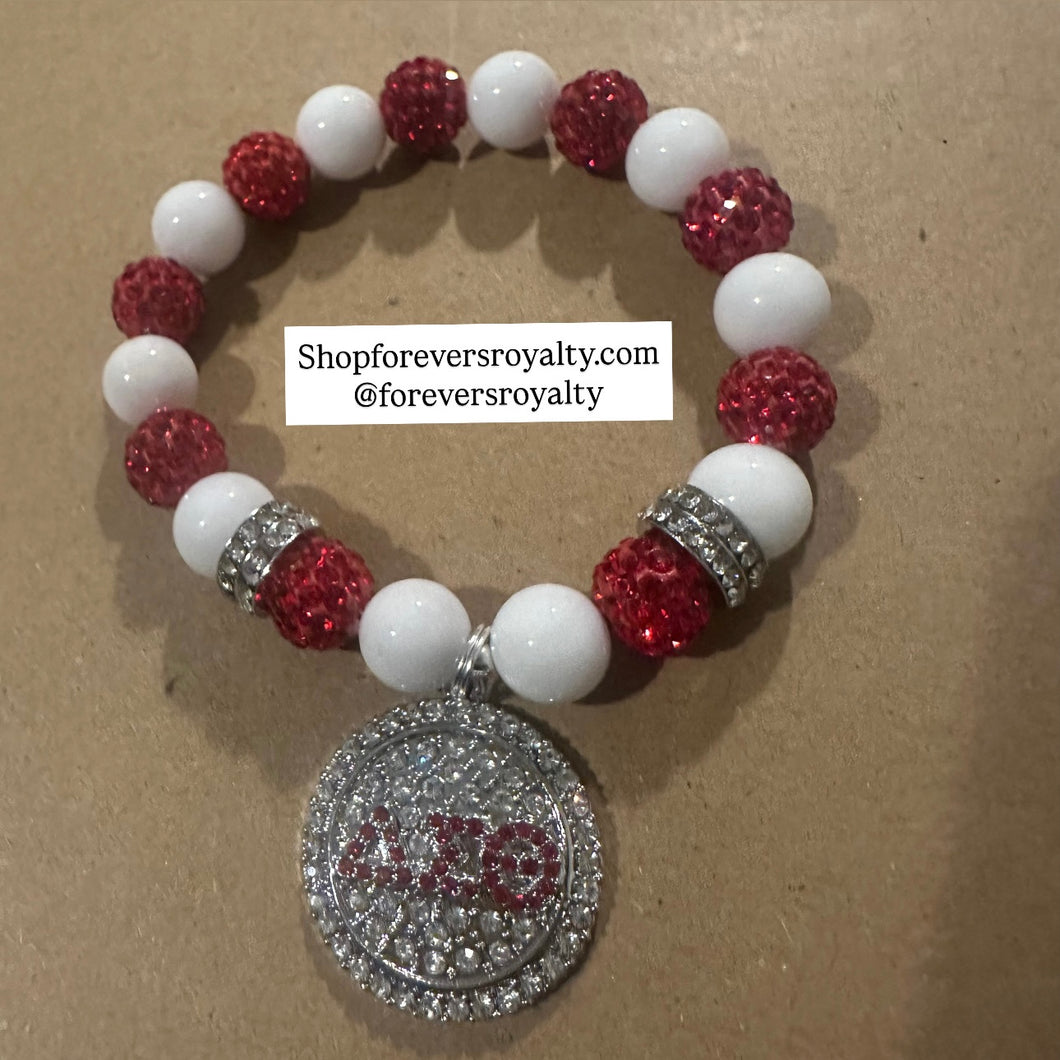 Delta Sigma Theta bling bracelet
