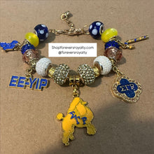 Load image into Gallery viewer, Sigma Gamma Rho charm bracelet.