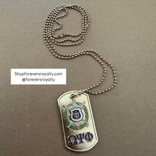 Load image into Gallery viewer, Omega Psi Phi dog tag