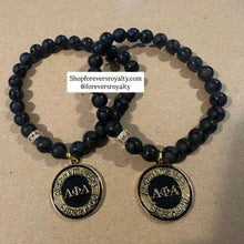 Load image into Gallery viewer, The New Alpha Phi Alpha circle bracelet