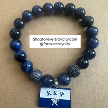 Load image into Gallery viewer, Gemstone Kappa Kappa Psi bracelet (KKPSI)