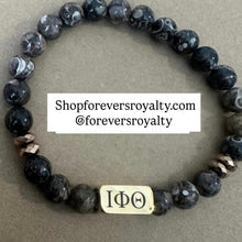 Load image into Gallery viewer, Brown Iota Phi Theta bracelet.