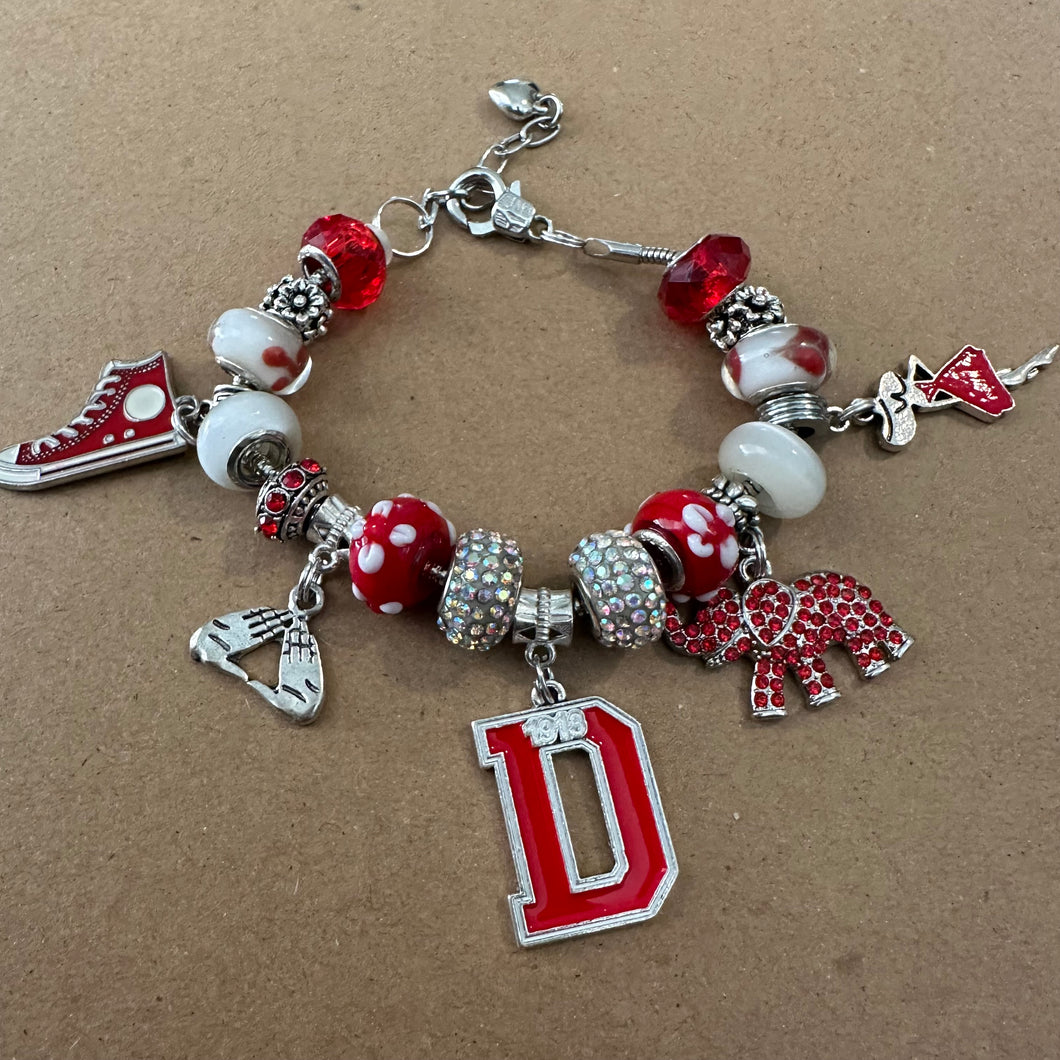 Delta Sigma Theta charm bracelet.