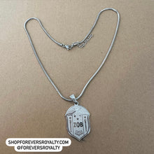 Load image into Gallery viewer, Silver Zeta necklace