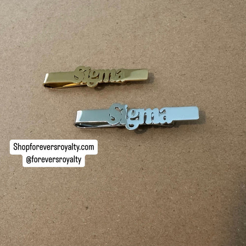 Sigma tie clip