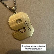 Load image into Gallery viewer, Gold Alpha Phi Alpha necklaces