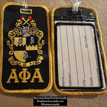 Load image into Gallery viewer, Alpha Phi Alpha luggage tag