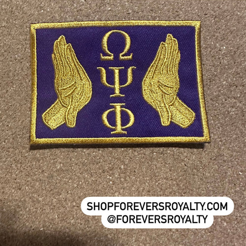Omega Psi Phi purple patch.