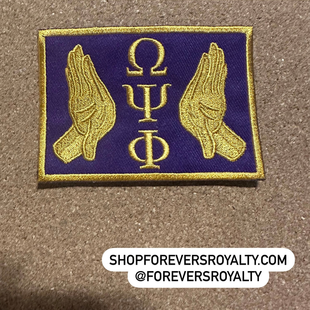 Omega Psi Phi purple patch.