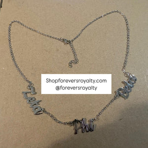 Zeta Phi Beta necklace.