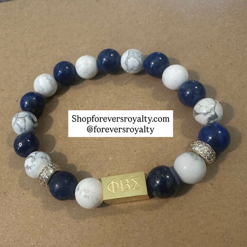 Gold Phi Beta Sigma bracelet.