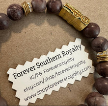 Load image into Gallery viewer, Brown and gold Iota bracelet .