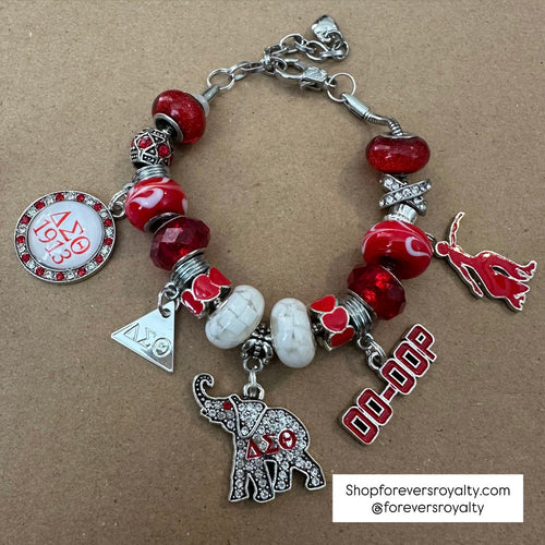Delta Sigma Theta charm bracelet.