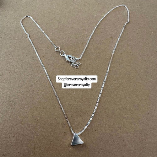 Sterling silver Delta necklace