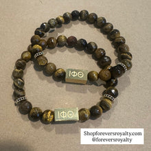 Load image into Gallery viewer, Gemstone Iota Phi Theta bracelet.