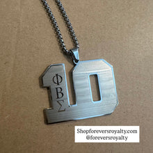 Load image into Gallery viewer, Silver Phi Beta Sigma necklaces