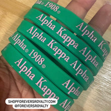 Load image into Gallery viewer, Alpha Kappa Alpha wristband