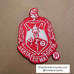 Delta Sigma Theta shield patch.
