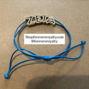 Gold Bling Zeta bracelet.