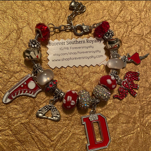 Delta Sigma Theta charm bracelet.