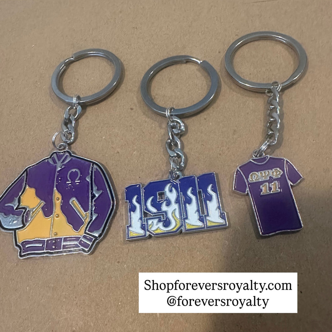The silver Omega Keychain.