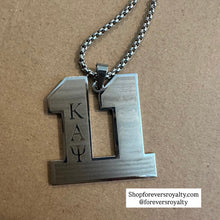 Load image into Gallery viewer, Silver Kappa Alpha Psi necklaces