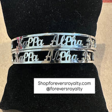 Load image into Gallery viewer, Silver Kappa Alpha Psi bangle