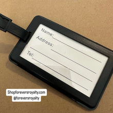 Load image into Gallery viewer, Black Alpha Kappa Alpha luggage tag