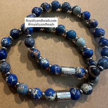 Load image into Gallery viewer, Silver Phi Beta Sigma bracelet