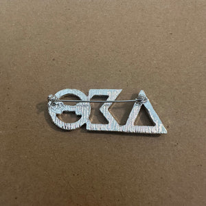 Silver Delta Sigma Theta pin