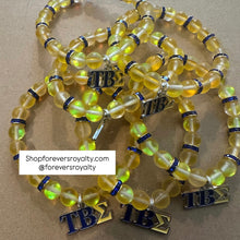 Load image into Gallery viewer, Yellow Tau Beta Sigma bracelet