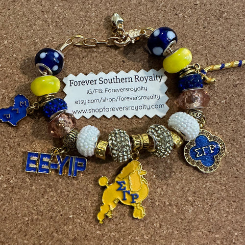 Sigma Gamma Rho charm bracelet.