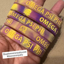 Load image into Gallery viewer, Mixed Omega Psi Phi wristband