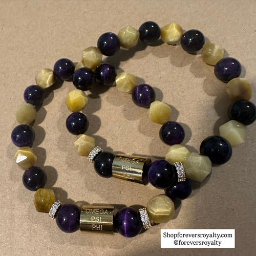 Gemstone Omega Psi Phi bracelet.