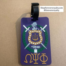 Load image into Gallery viewer, Omega Psi Phi luggage tag