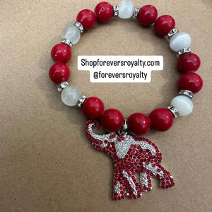 The red elephant bracelet.