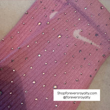 Load image into Gallery viewer, Pink rhinestone socks (crew)