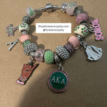 Load image into Gallery viewer, Silver AKA charm bracelet