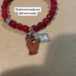 Hand Kappa Alpha Psi bracelet.