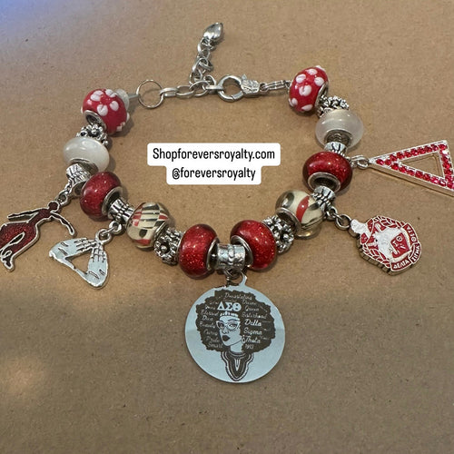 Delta Sigma Theta charm bracelet.