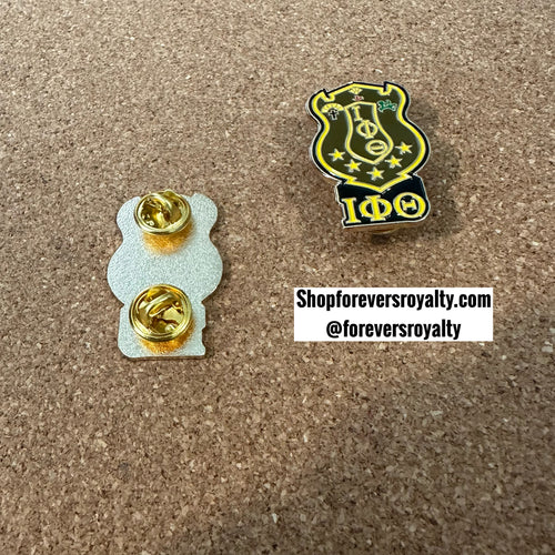 Iota Phi Theta Lapel pin.