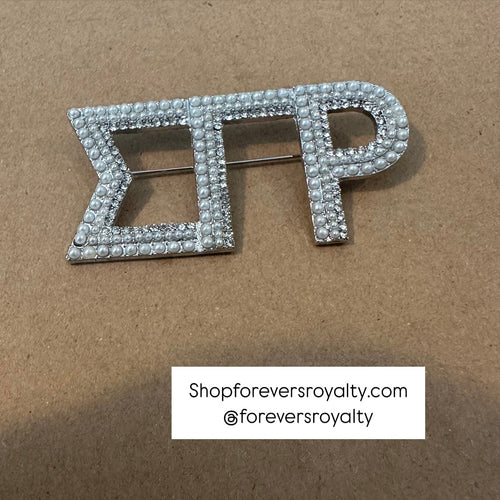 Silver Sigma Gamma Rho pin.