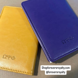 Omega Psi Phi passport cover