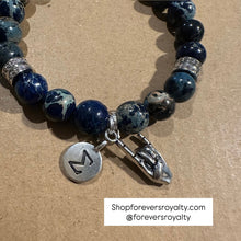 Load image into Gallery viewer, Blue Phi Beta Sigma bracelet.