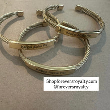 Load image into Gallery viewer, Gold Kappa Alpha Psi bangle