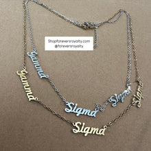 Load image into Gallery viewer, Gamma Sigma Sigma necklace